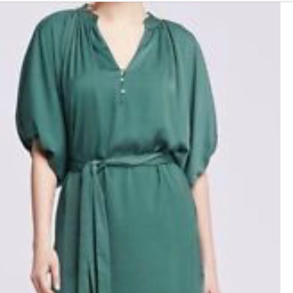 BR teal short dress